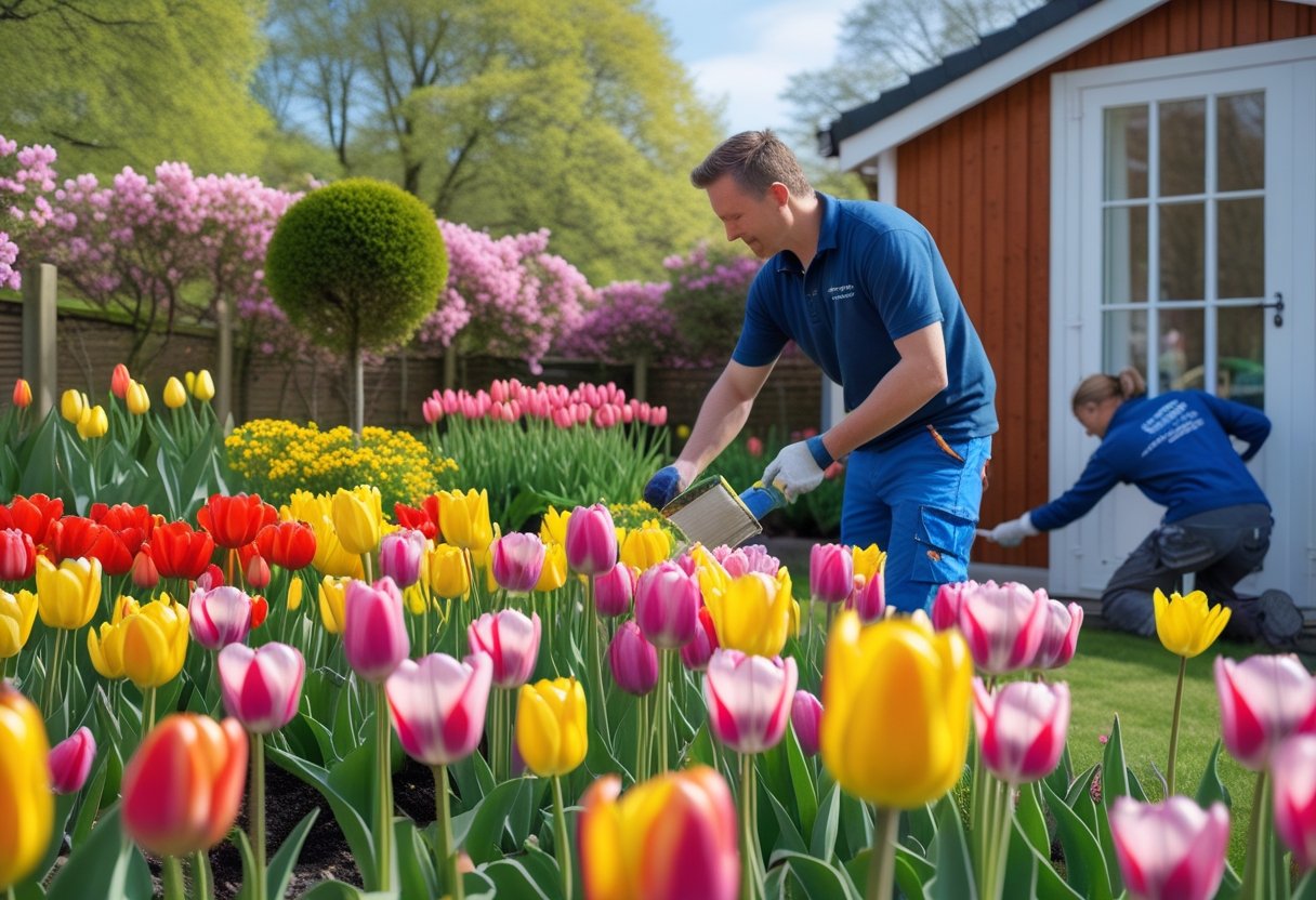 Saadan skaber du en farverig have med tulipaner og professionel malerhjaelp i Norresundby